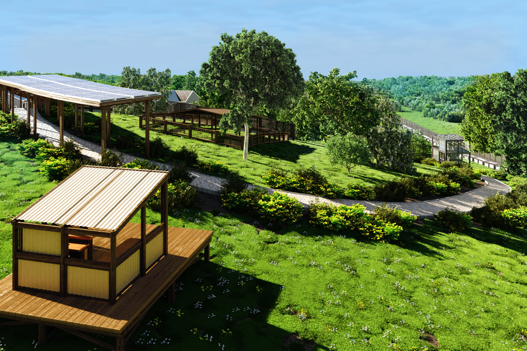 Legacy Land 7-acre retreat concept